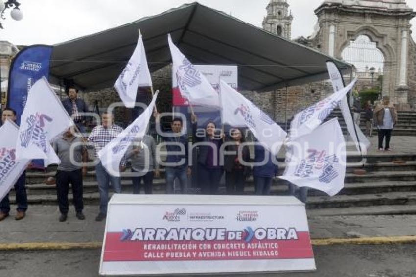 SAN ANDRÉS CHOLULA . REHABILITACIÓN DE CALLES