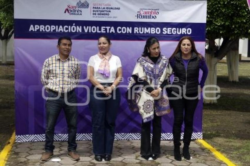 SAN ANDRÉS CHOLULA . APROPIACIÓN VIOLETA