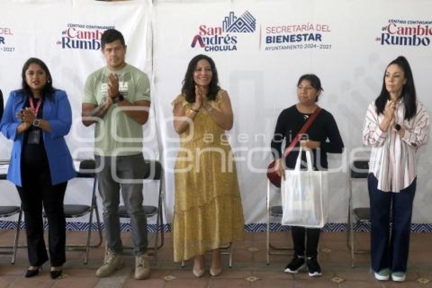 SAN ANDRÉS CHOLULA .  ENTREGA DE DESPENSA