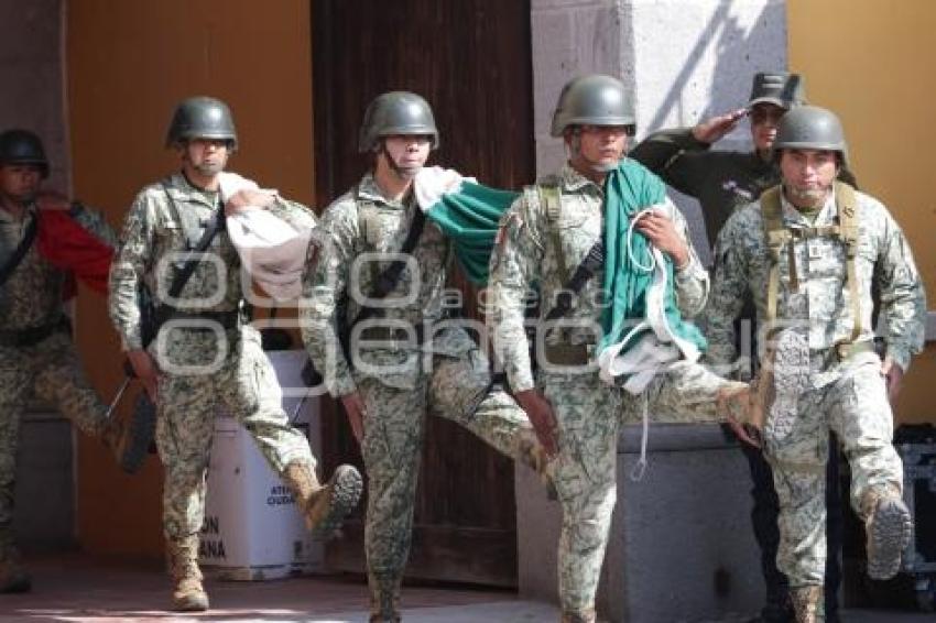 SAN ANDRÉS CHOLULA . CEREMONIA CÍVICA