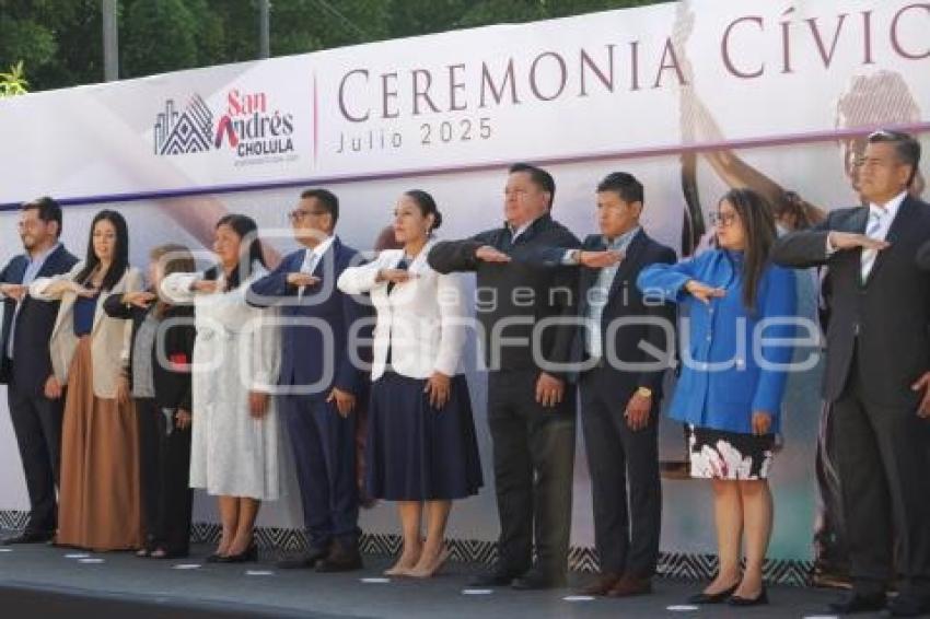 SAN ANDRÉS CHOLULA . CEREMONIA CÍVICA