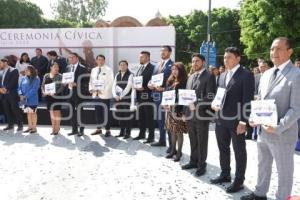 SAN ANDRÉS CHOLULA . CEREMONIA CÍVICA
