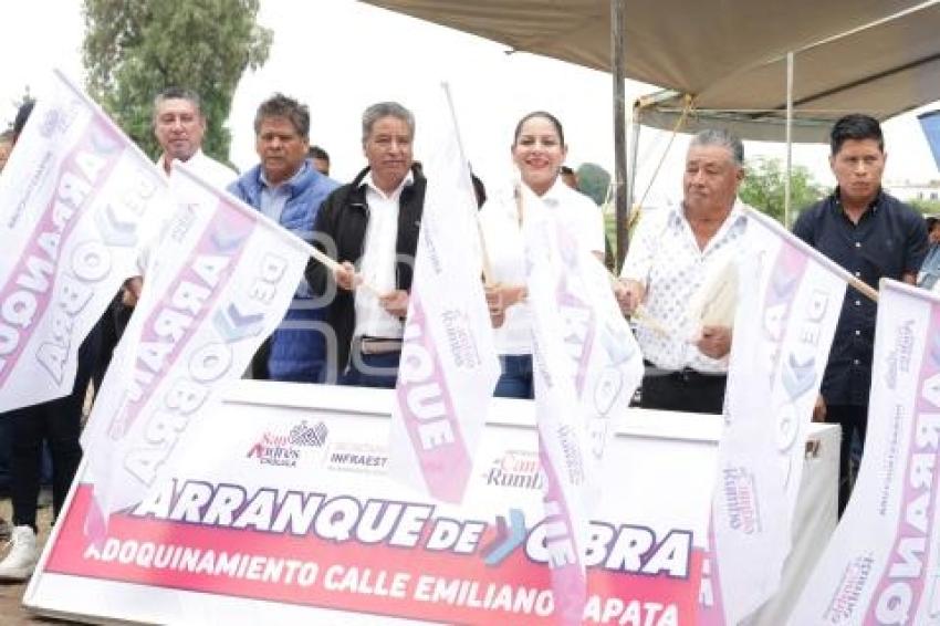 SAN ANDRÉS CHOLULA . OBRA ADOQUINAMIENTO