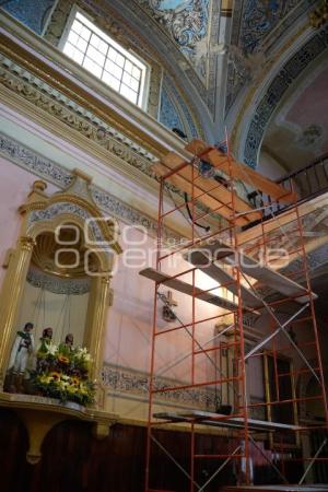 TLAXCALA . RESTAURACIÓN PARROQUIA SANTA ANA