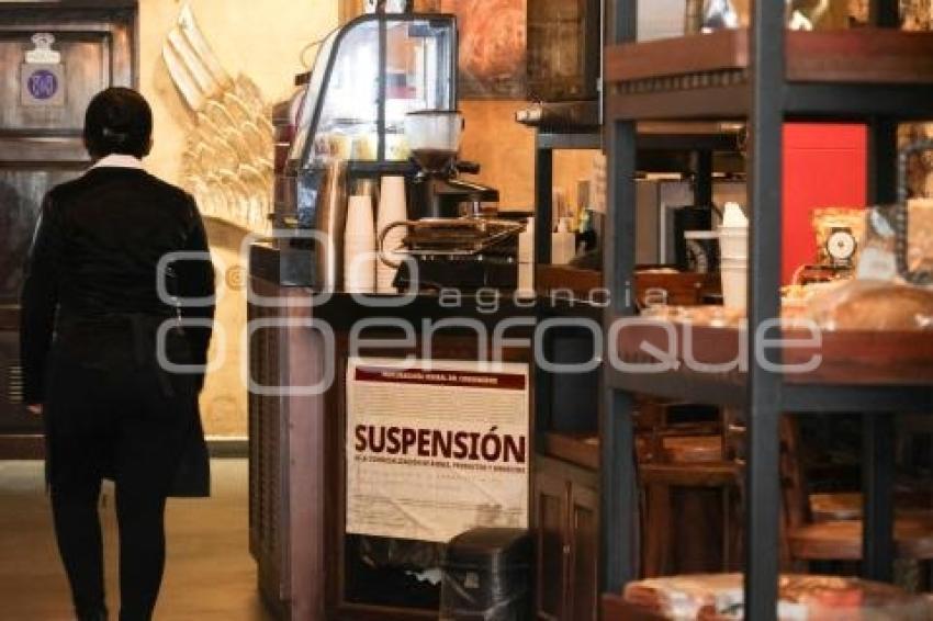RESTAURANTES . SUSPENSIÓN PROFECO