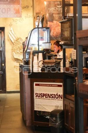 RESTAURANTES . SUSPENSIÓN PROFECO