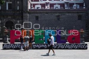 PUEBLA . LETRAS GIGANTES