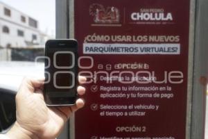 SAN PEDRO CHOLULA . PARQUÍMETROS