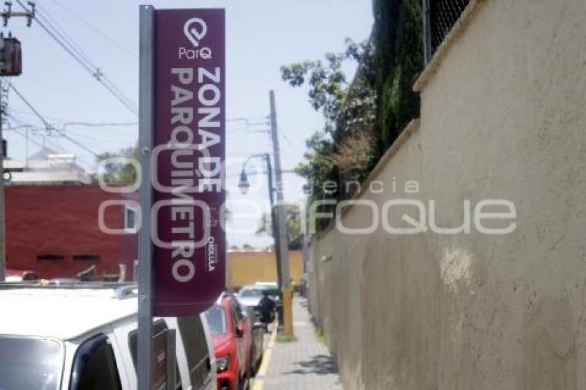 SAN PEDRO CHOLULA . PARQUÍMETROS