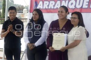 SAN ANDRÉS CHOLULA .  ARRANQUE OBRA CABS