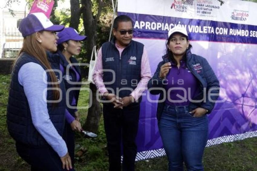 SAN ANDRÉS CHOLULA . APROPIACIÓN VIOLETA