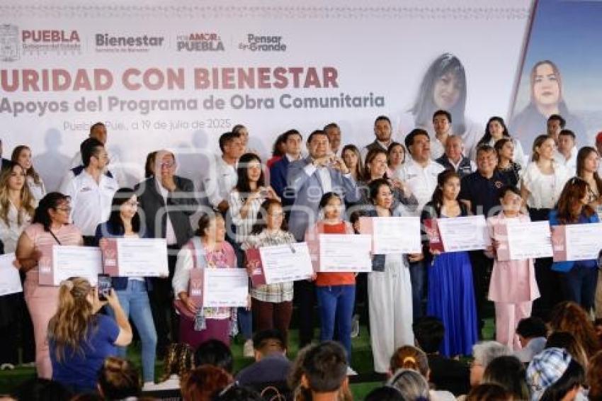 GOBIERNO ESTATAL . APOYOS OBRA COMUNITARIA