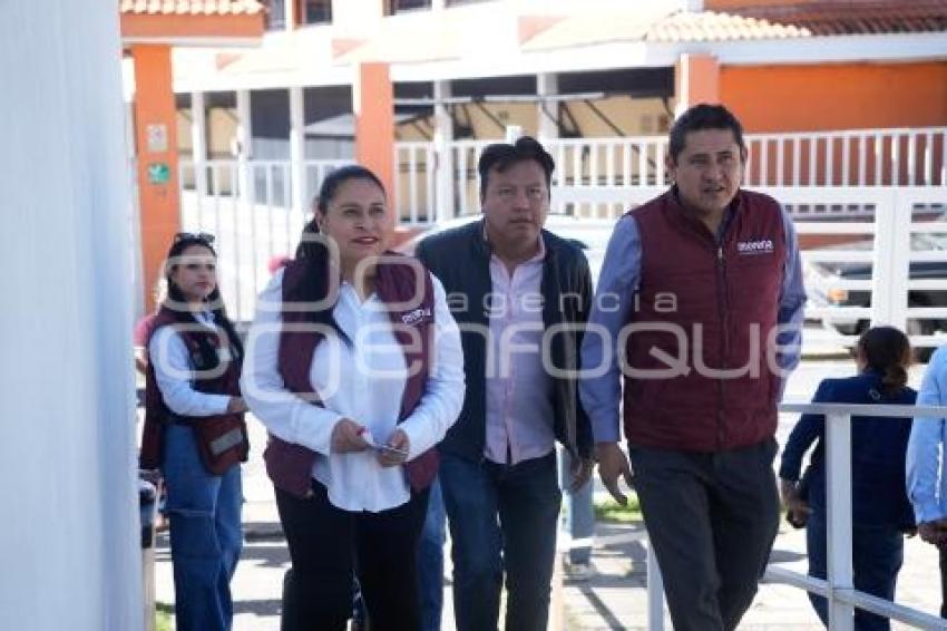 TLAXCALA . VISITA LUISA ALCALDE