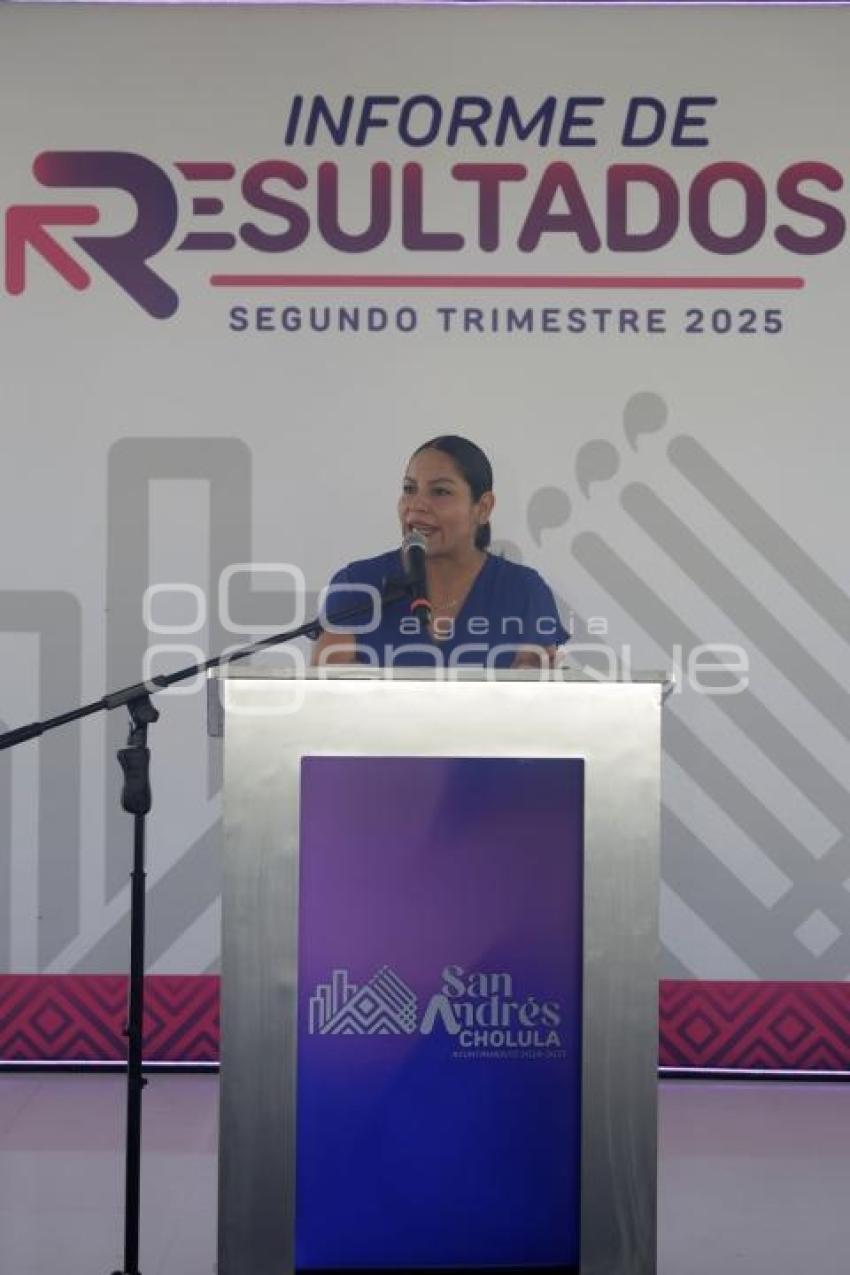 SAN ANDRÉS CHOLULA . SEGUNDO INFORME TRIMESTRAL