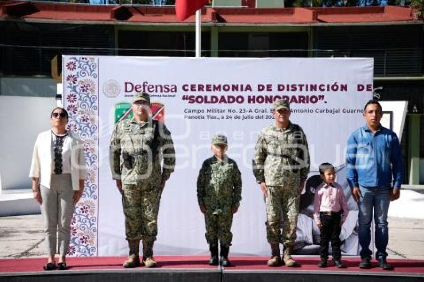 TLAXCALA . SOLDADO HONORARIO