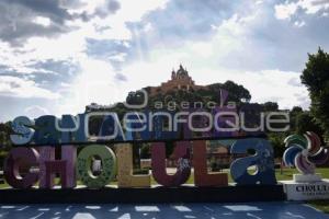 SAN ANDRÉS CHOLULA . LETRERO