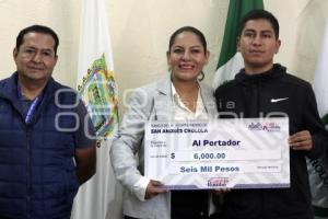 SAN ANDRÉS CHOLULA . BECAS TALENTOS DEPORTIVOS