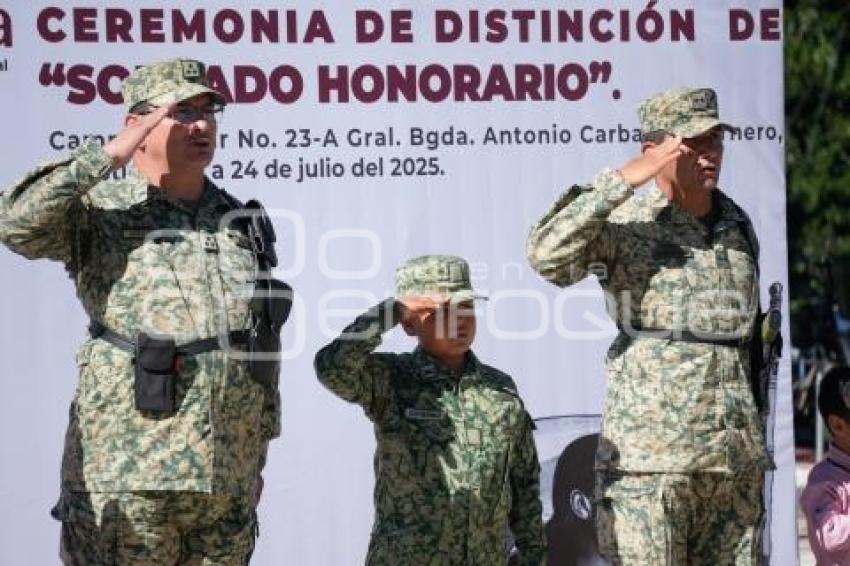 TLAXCALA . SOLDADO HONORARIO