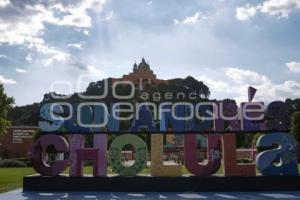 SAN ANDRÉS CHOLULA . LETRERO