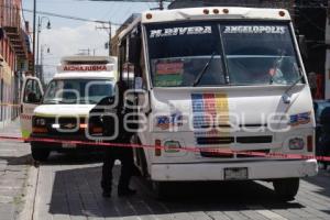 ATROPELLADO . TRANSPORTE PÚBLICO