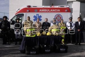SAN ANDRÉS CHOLULA . ENTREGA COMPLEJO DE SEGURIDAD