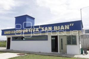 CUAUTLANCINGO . REHABILITACIÓN  UNIDAD DEPORTIVA