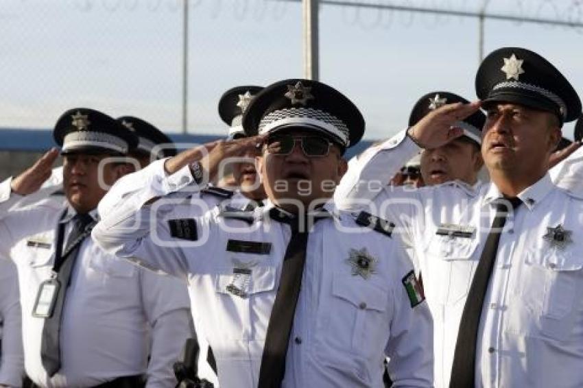 SAN ANDRÉS CHOLULA . ENTREGA COMPLEJO DE SEGURIDAD