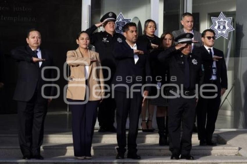 SAN ANDRÉS CHOLULA . ENTREGA COMPLEJO DE SEGURIDAD