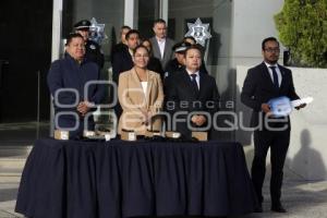 SAN ANDRÉS CHOLULA . ENTREGA COMPLEJO DE SEGURIDAD