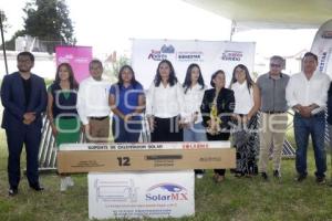 SAN ANDRÉS CHOLULA . ENTREGA CALENTADORES SOLARES