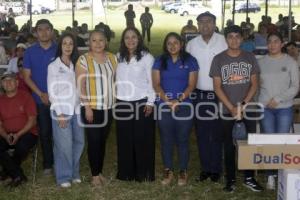 SAN ANDRÉS CHOLULA . ENTREGA CALENTADORES SOLARES