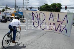 MANIFESTACIÓN . CICLOVÍA MUNICIPIO LIBRE