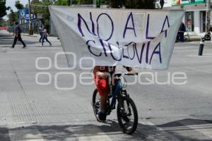 MANIFESTACIÓN . CICLOVÍA MUNICIPIO LIBRE