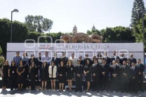 SAN ANDRÉS CHOLULA . CEREMONIA CÍVICA