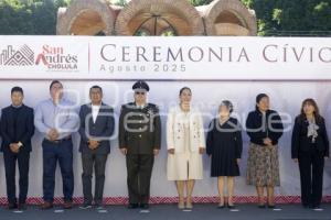 SAN ANDRÉS CHOLULA . CEREMONIA CÍVICA