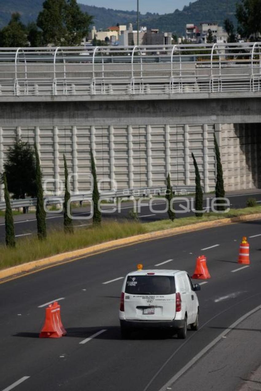 TLAXCALA . CONSTRUCCIÓN DE VIADUCTO