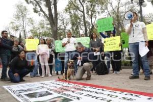 TLAXCALA . MANIFESTACIÓN DE ANIMALISTAS