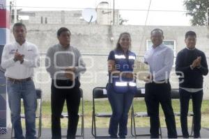 SAN ANDRÉS CHOLULA . INICIO DE PAVIMENTACIÓN 