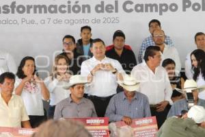 TIANGUISMANALCO . ENTREGA DE APOYOS CAMPO