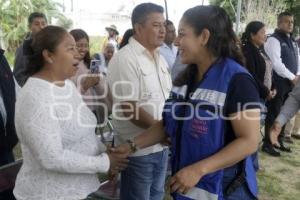 SAN ANDRÉS CHOLULA . INICIO DE PAVIMENTACIÓN 