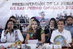 SAN PEDRO CHOLULA . PRESENTACIÓN FERIA 2025