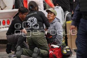 TLAXCALA . ACCIDENTE RECOLECTOR DE BASURA
