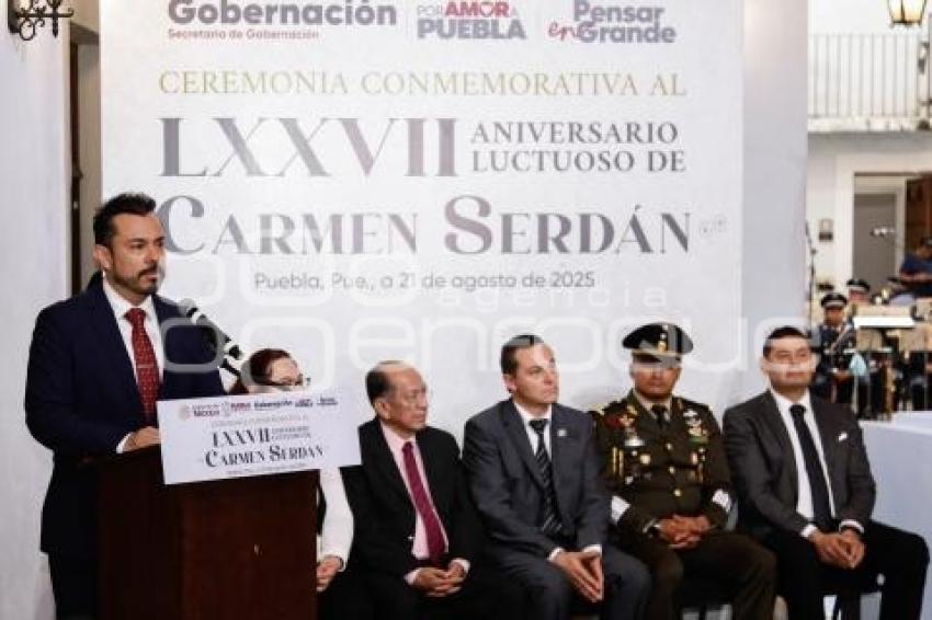 ANIVERSARIO LUCTUOSO . CARMEN SERDÁN