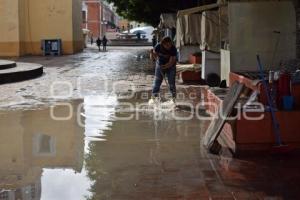 TLAXCALA . LIMPIEZA LLUVIA