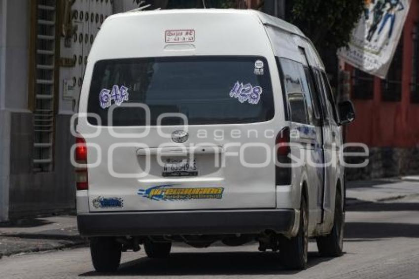 TRANSPORTE PÚBLICO . NUEVAS PLACAS