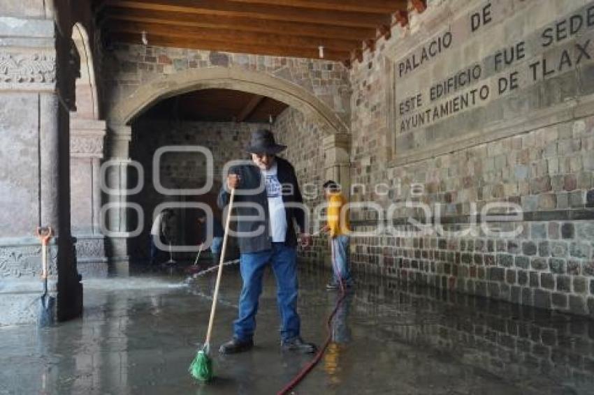 TLAXCALA . LIMPIEZA LLUVIA