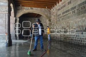 TLAXCALA . LIMPIEZA LLUVIA