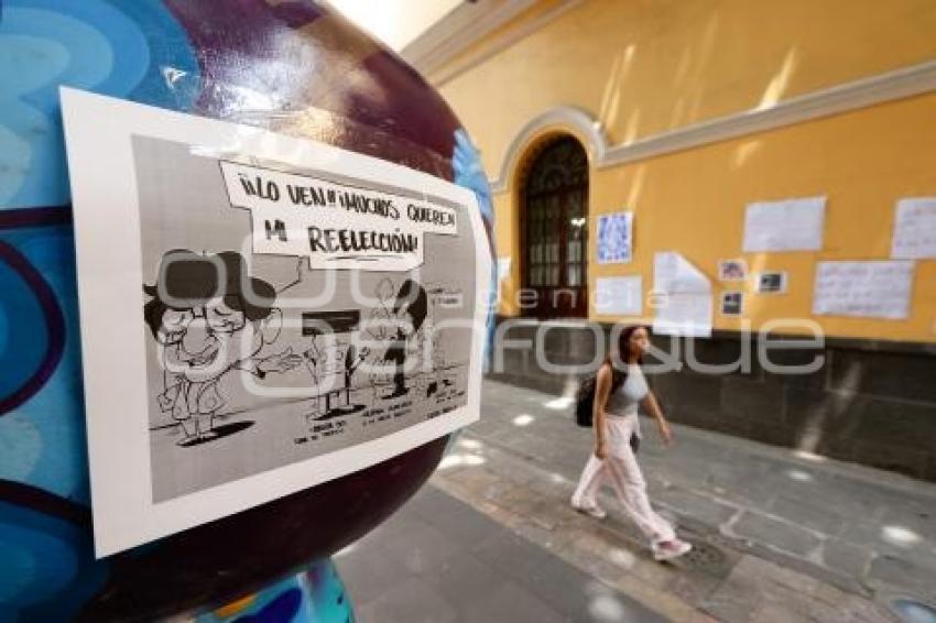 BUAP . MANIFESTACIÓN ESTUDIANTES