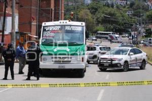 ATROPELLADA . TRANSPORTE PÚBLICO