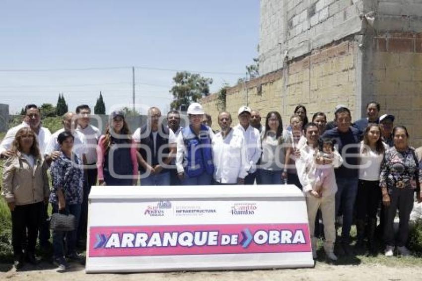 SAN ANDRÉS CHOLULA . ARRANQUE DE OBRA